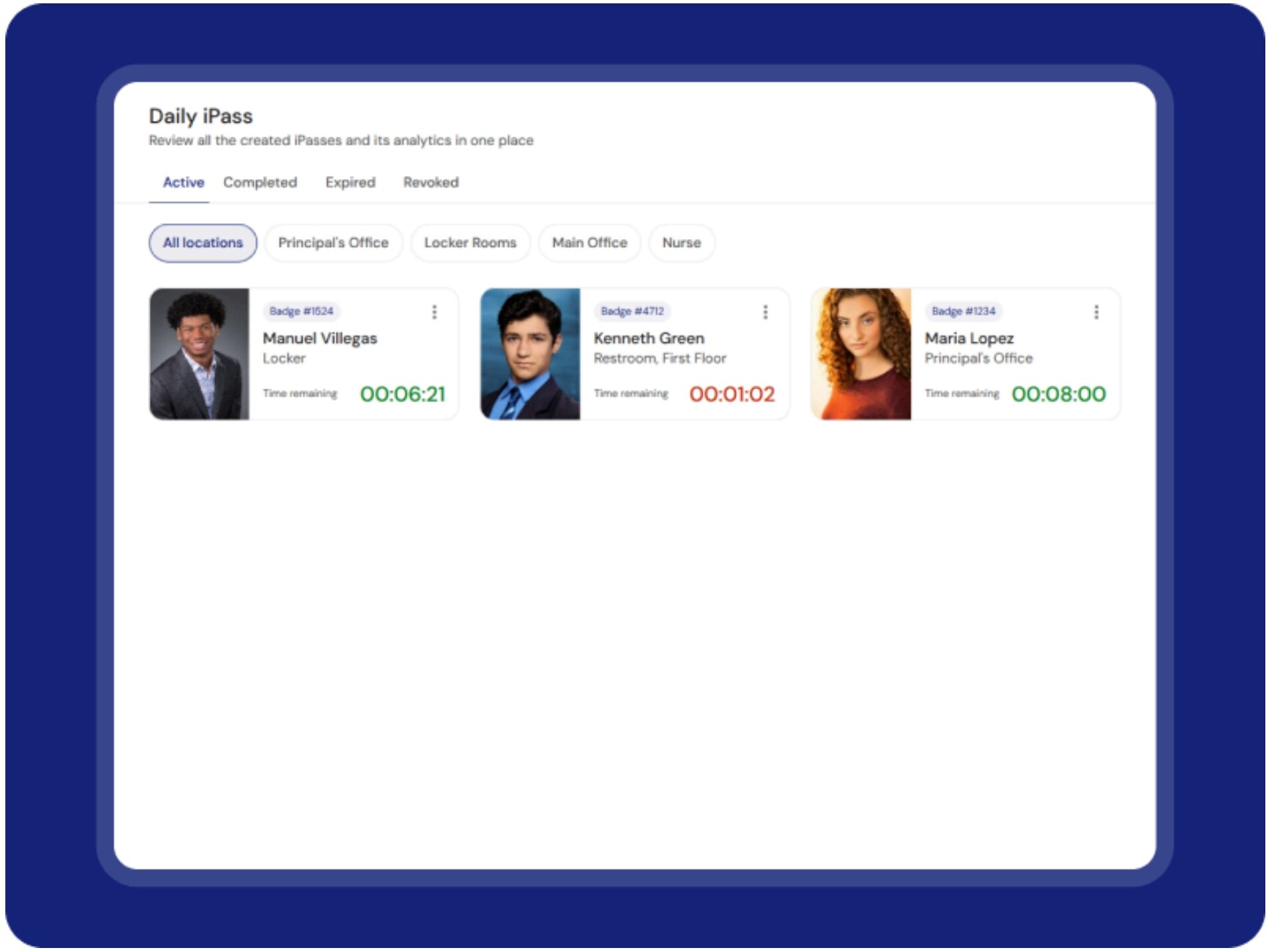 Daily iPass interface showing active passes
